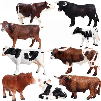 39 Rūšių Modeliavimas Bull/Raganosių Skaičius Kolekcines, Žaislai, Kietas Buffalo Gyvūnų Figūrėlių, Vaikai Kilnojamojo Žaislas