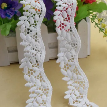 3cm Pločio Medvilnės embroid nėrinių siuvimo juostelės guipure apdaila vestuvių dekoravimas 