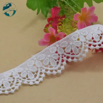 3cm pločio Medvilnės embroid nėrinių siuvimo juostelės guipure apdaila vestuvių dekoravimas 