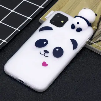 3D Animaciją Panda Atveju IPhone, SE 2020 m., Plonas, atsparus smūgiams gaubtas, skirtas 