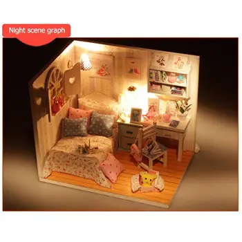3D Baby Doll Namai Miniatiūriniai Lėlių 