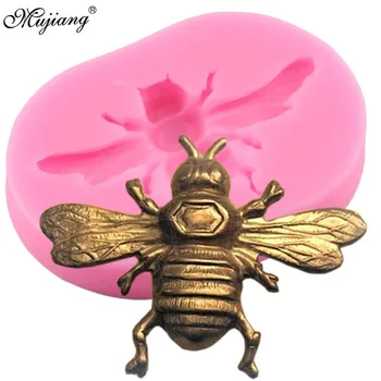 3D Bumble Bee Silikono Formos 