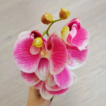 3D Dirbtinių Drugelių Orchidėja, Gėlių Netikrą Drugys flor Orchidėja Gėlė Namų Vestuvių PASIDARYK pats Apdailos Nekilnojamojo Touch Namų Dekoro Flore