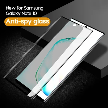 3D Išlenkti Anti-spy Grūdintas Stiklas Samsung Note 10 9 8 tamsinti Stiklai Screen Protector Filmas Galaxy S10 S8 S9 Plus S10e