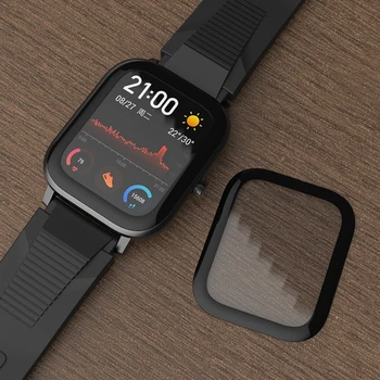 3D Išlenkti Krašto Visišką Minkštas Aišku Apsaugine Plėvele Padengti Xiaomi Amazfit GTS Smart Watch LCD Screen Protector, Darbuotojas