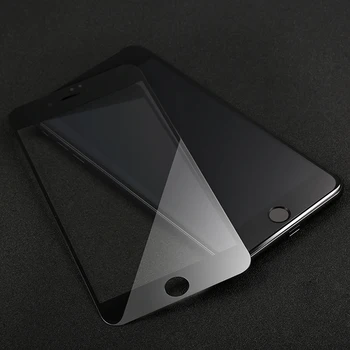 3D kraštas Grūdintas Stiklas Screen Protector, iPhone X XS 6 6s 7 8 Plius 7Plus 8Plus Juoda Balta Rožė Aukso 2.5 D 9H HD Pilnas draudimas