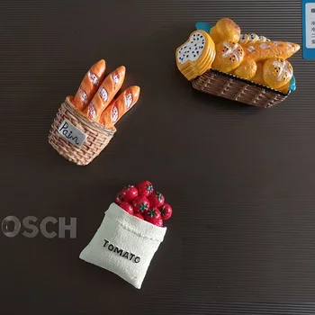 3D kūrybos modeliavimas maisto mielas šaldytuvas pasta magnetinio pasta nuotrauka, magnetinė, šaldytuvo magnetų kambario dekoravimo, dovanų kolekcija