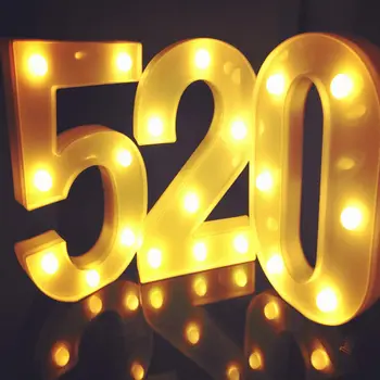 3D LED Naktį Lempa 26 Raidžių 0-9 Skaitmeninis Marquee Gestų Abėcėlė Šviesos Sienos Kabo Lempa Patalpų Dekoro Vestuves LED Šviesos Naktį