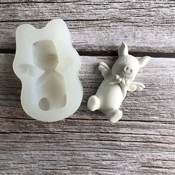 3D lokių, elnių, kiaulių silikono formos 