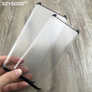 3D Matinis Grūdintas Stiklas Samsung Galaxy S9 S8 S8 Plius Note9 Pilnas draudimas Screen Protector Atveju, Draugiškas Matinio stiklo Apsauginė Plėvelė