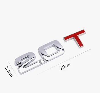 3D Metalo Automobilių Kamieno Variklio darbinis Tūris Masto Emblemos V6, V8 4WD Auto Lipdukai 1.3/1.4/1.5/ 1.6/ 1.8/ 2.0/ 2.2/ 2.4/ 2.5/ 2.8/ 3.0 T