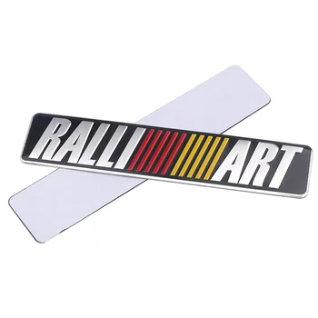 3D Metalo Automobilių Stilius Ralliart Aliuminio Emblema Įklija, 