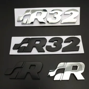 3D Metalo SR 32 Automobilių Galinis Kamieno Logotipas Ženklelis, Lipdukas, Decal, Volkswagen R Lenktynių VW Sagitar Passat Golf Tiguan Touareg CC GR SR
