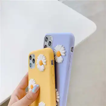 3D Mielas Daisy Gėlių soft Case For Samsung Galaxy A71 A51 M31 M20S M51 A01 A11 A21 A31 A41 A10 A20 A30S A40 A50 A70 Padengti atveju