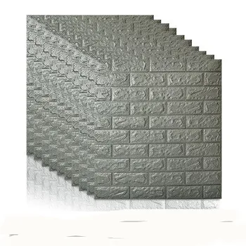 3D Plytų Sienų Lipdukai PASIDARYK pats Save Adhensive Dekoro Putų, atsparus Vandeniui Sienų Dangos, Tapetai TV Šeimų Vaikų Kambarį