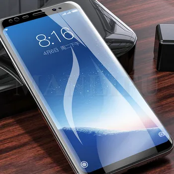 3D Visiškai Padengti Silikono Hidrogelio Kino A8 A6 Plius j8 2018 Apsaugos Screen Protector For Samsung Galaxy Note 9 S8 S9 PLUS S7 KRAŠTO