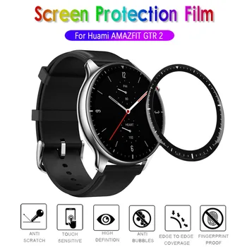 3D Visišką Apsauginės Plėvelės Nulio Įrodymas, Aišku, Minkštas Pluošto Stiklo Smart Watch Ekrano apsaugos Huami Amazfit GTR 2