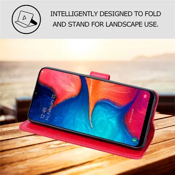 3D Įspaustu Gėlių Odos Flip Case For Samsung Galaxy S6 S7 Krašto S8 S9 Plus S10E Lite S20 FE S21 Ultra S3 S4 S5 Piniginės Dangtis