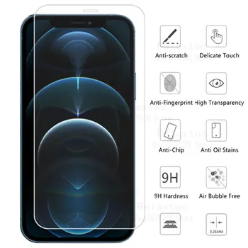 3in1 atveju apsauginis stiklas i telefoną, 12 mini Stiklo objektyvas screen Protector, iphone 12 pro max saugus kino 12mini 12pro telefono dangtelį