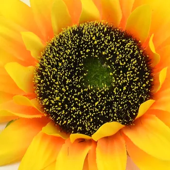 3Pcs 14cm Didelių Saulėgrąžų Galvos Dirbtinio Šilko Gėlių 