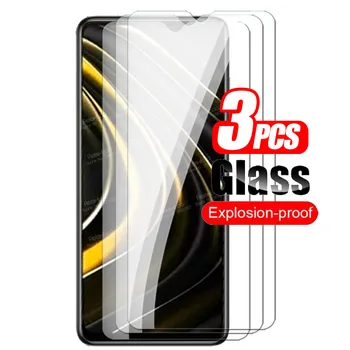 3PCS Apsauginis Stiklas Poco M3 Stiklo Xiaomi Poco M 3 Screen Protector Pocom3 Dėl Xiami Xiomi Mi Pocophone 3M Telefono Tremp Filmas