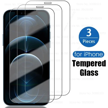 3PCS ekrano apsaugos iphone12 grūdintas stiklas iphone 12 mini šarvai apsaugos stiklo i phone 12 11 pro max kino dangtis