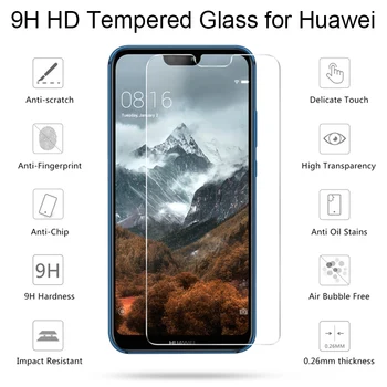 3Pcs Garbę 8X 7X Grūdintas Stiklas Huawei Honor 20 10 9 Lite Phonoe Screen Protector, Stiklo Garbę 20i 8a 8c, Apsauginis Stiklas