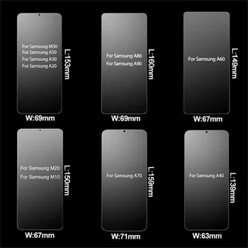 3Pcs Grūdintas Apsauginis Stiklas ant Samsung Galaxy A51 A71 A50 A70 Screen Protector, Stiklo, dėl A20E A10 A30 A40 A60 A80 A90