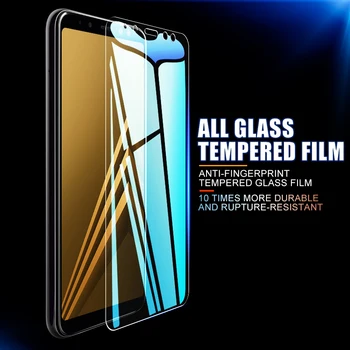 3Pcs Grūdintas Apsauginis Stiklas Samsung Galaxy A6 A8 J4 J6 Plius 2018 Screen Protector, Stiklo Samsung A5 A7 A9 2018 Stiklo