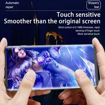 3Pcs Hidrogelio Plėvelės ant Screen Protector For Samsung Galaxy S10 S20 S8 S9 Plus S7 S21 FE Screen Protector Už 20 Pastaba 8 9 10