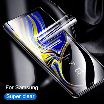 3pcs Pilnas draudimas Hidrogelio Plėvelės Samsung galaxy S10 S20 S8 S9 Plus Screen Protector For Samsung Note 20 10 9 8 S7 edg minkštas filmas