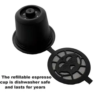3pcs ReRefillable Daugkartinio naudojimo Nespresso Kavos Kapsulė 20ML Filtrai Reutilisable Kavos Kapsules, Kavos filtrai