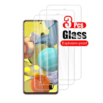 3PCS screen protector, akiniai Samsung Galaxy A51 5G Grūdintas stiklas Samsung 51 51A samsun Galax A51 5G apsauginės plėvelės