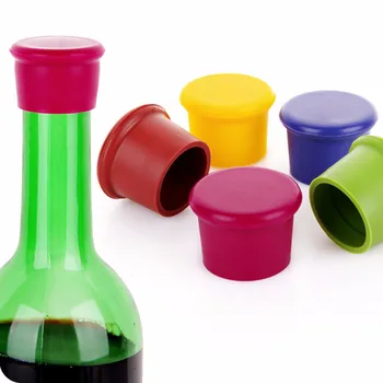 3pcs silikono vyno kamščiai Nuotėkio nemokamas vyno butelis medžiotojai raudonojo vyno ir alaus butelį dangteliu