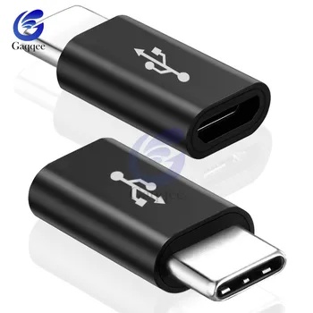 3pcs USB 3.1 Tipas-C Male Jungtis Micro USB 2.0 5Pin Moterų Duomenis Adapteris Keitiklis USB C Tipo Adapteris Juoda Balta