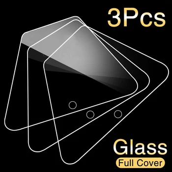 3Pcs Visiškai Padengti Grūdinto Stiklo Xiaomi Redmi 7 Pastaba 9s 5 8 Pro 