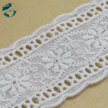 4.7 cm pločio ir Medvilnės embroid nėrinių siuvimo juostelės guipure apdaila vestuvių dekoravimas 