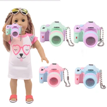 4 Spalvų Mini Kameros Modelis Lėlės Priedai 18 Colių Amerikos Lėlės,43 cm Gimęs Kūdikis,Nenuco,Naujas Gimęs Kūdikis Elementus,Mūsų Kartos