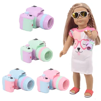 4 Spalvų Mini Kameros Modelis Lėlės Priedai 18 Colių Amerikos Lėlės,43 cm Gimęs Kūdikis,Nenuco,Naujas Gimęs Kūdikis Elementus,Mūsų Kartos