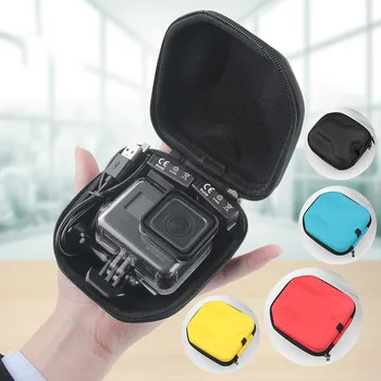 4 Spalvų Mini Krepšys Nešiojamų atsparus smūgiams Laikymo dėžutė GoPro Hero 9 8 7 Herojus 5 6 Hero2018 Yi 4k vaizdo Kamera Stovų Priedai Atveju