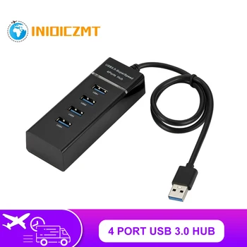 4 uostų Didelės Spartos HUB greitųjų 4 Port USB 3.0 Multi HUB Splitter Plėtros Desktop PC Nešiojamas Adapteris USB 3.0 HUB