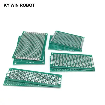 4 vnt 2x8 3x7 4x6 5x7 cm vienpusis Vario prototipą PCB Universalus Valdybos Arduino