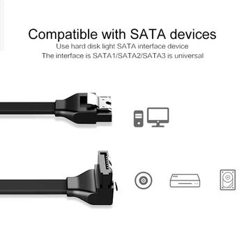 40cm HDD kabelis SATA Kabelis 3.0 Kietasis Diskas SSD plokštę 90 Laipsnių Sata 3.0 Kabelis Asus MSI Plokštė TSLM1