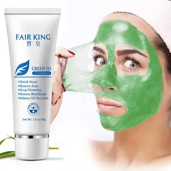 40g Žalioji Arbata Veido Peel Mask Blackhead Valiklis, Spuogų Gydymas, Nosies Naftos-kontrolės Purvo Porų Juostelės Kaukė Nulupkite Kaukė