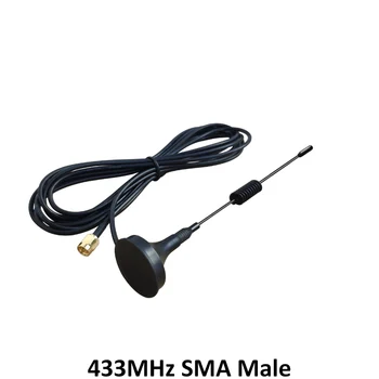 433Mhz Antena 433 MHz antena 2P 5dbi GSM SMA Male Jungtis su Magnetinio pagrindo Kumpis Radijo Signalo Stiprintuvas Belaidžio Kartotuvo