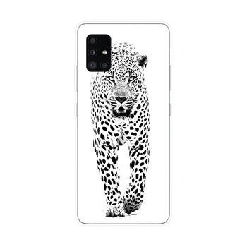 44 Leopardas spausdinti dot Minkšto Silikono Tpu Padengti telefono dėklas Samsung Galaxy A31 A41 A51 A71 A40 2019 Atveju