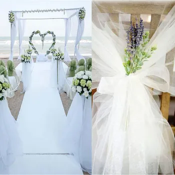 48cm x 5m * 10m * 15m mazgas vestuvių dekoravimas tiulio roll organza gimtadienio renginys, šalies prekių 55