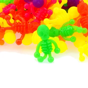 48pcs TPR Mažai Skeletas, Zombie Lėlės Modelio Žaislas Helovinas Apdailos Žaislas Naujas