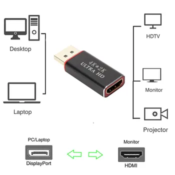 4K DP HDMI-suderinama Konverteris Adapteris Displayport 