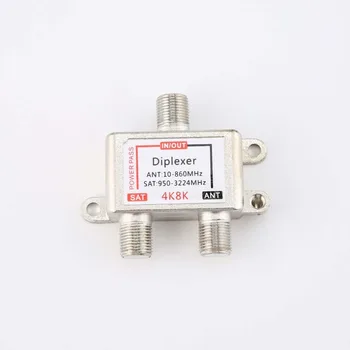 4K8K SAT/ANT Diplexer 10-3224MHz kabelinės ir palydovinės TV signalo hibridas splitter palydovinės atskyrimo ir RD signalai